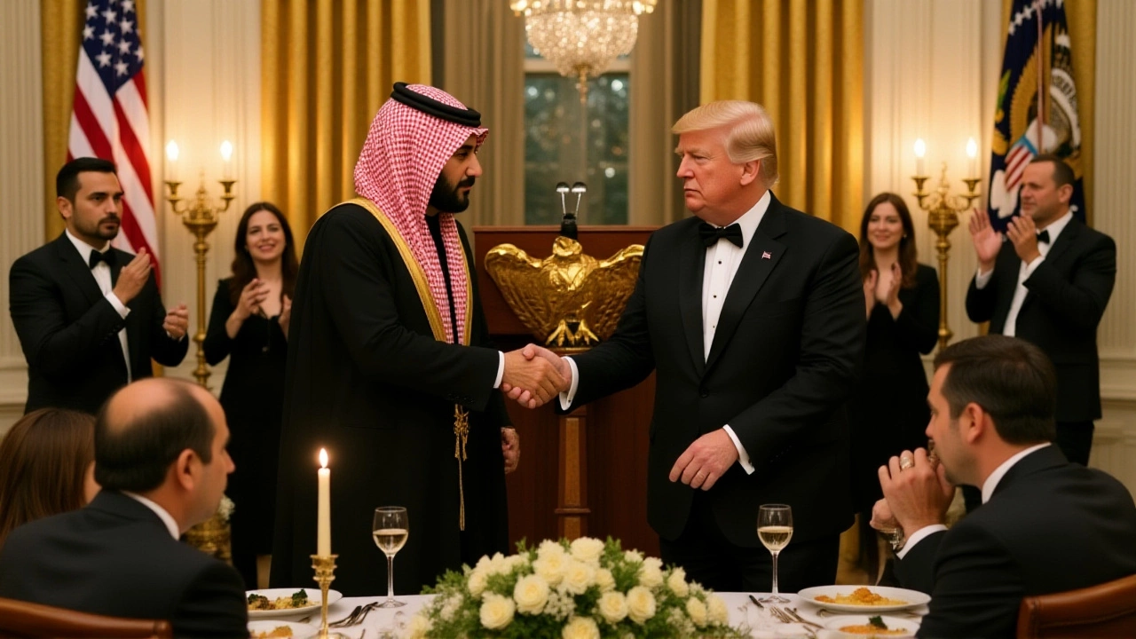 Trump Hosts Saudi Crown Prince in White House Dinner Amid $250B Arms Deal and AI Pact