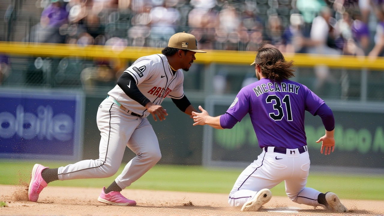 McCarthy Hits Two Singles, RBI as Rockies Beat D-backs 4-2