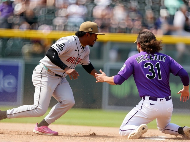 McCarthy Hits Two Singles, RBI as Rockies Beat D-backs 4-2